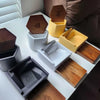 BRNT Designs Briq Concrete Ashtray with Walnut Wood Lid - Insomnia Smoke