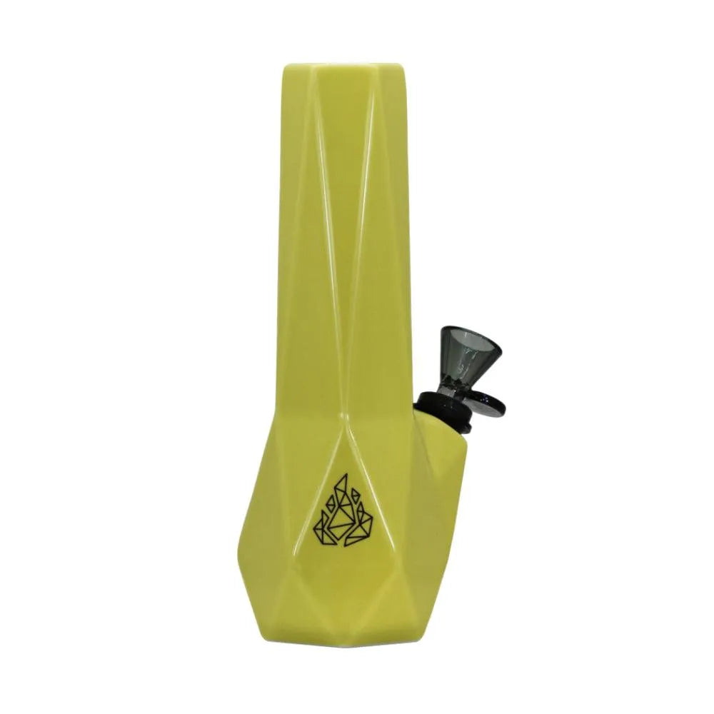 BRNT Designs Hexagon Ceramic Water Bong Pastel Sun (Limited Edition) - Insomnia Smoke