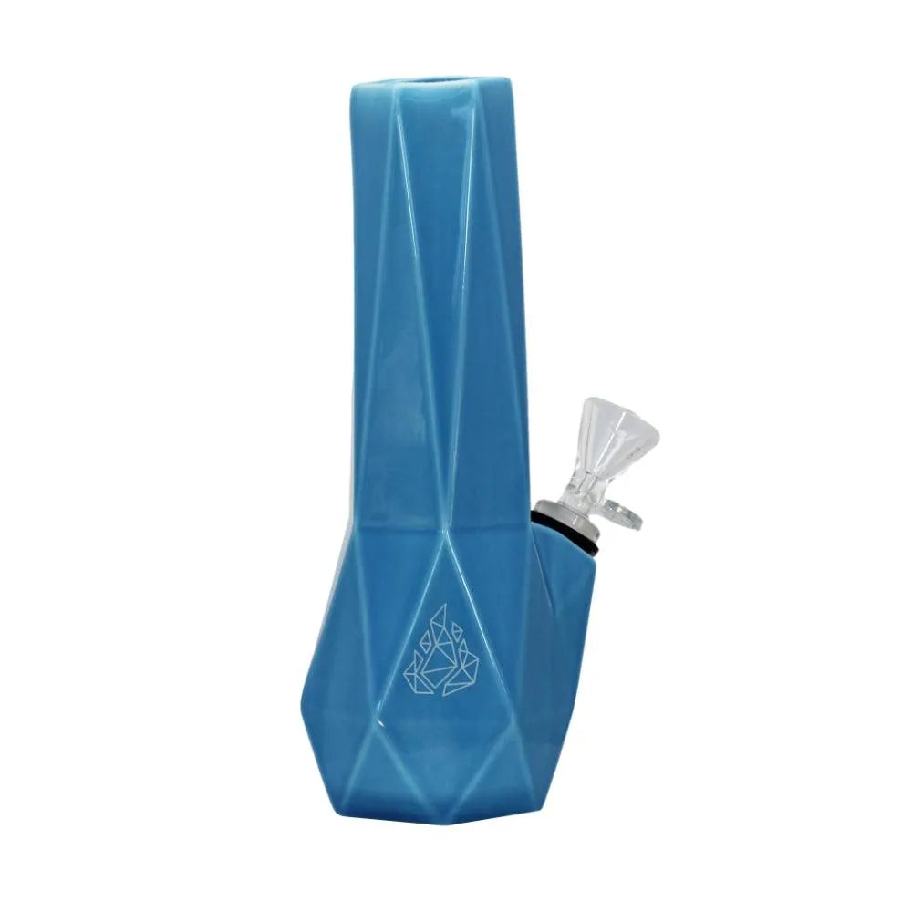 BRNT Designs Hexagon Ceramic Water Pipe Sky Blue (Limited Edition) - Insomnia Smoke