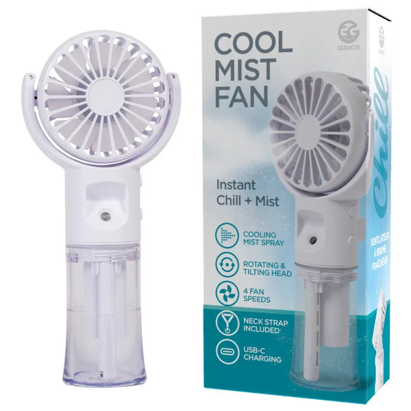 Funtime Gifts Cool Mist Fan | Portable Handheld Fan – Insomnia Smoke