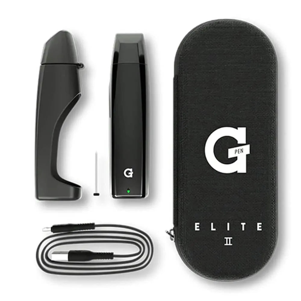 G-Pen Elite II Dry Herb Vaporizer Black - Insomnia Smoke
