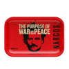Narcos Metal Rolling Tray Red - Insomnia Smoke