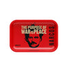 Narcos Metal Rolling Tray Red - Insomnia Smoke