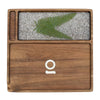 Ongrok Premium Natural Acacia Wood Tray - Insomnia Smoke