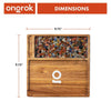 Ongrok Premium Natural Acacia Wood Tray - Insomnia Smoke