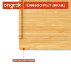 Ongrok Sustainable Small Bamboo Wood Tray - Insomnia Smoke
