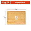 Ongrok Sustainable Small Bamboo Wood Tray - Insomnia Smoke