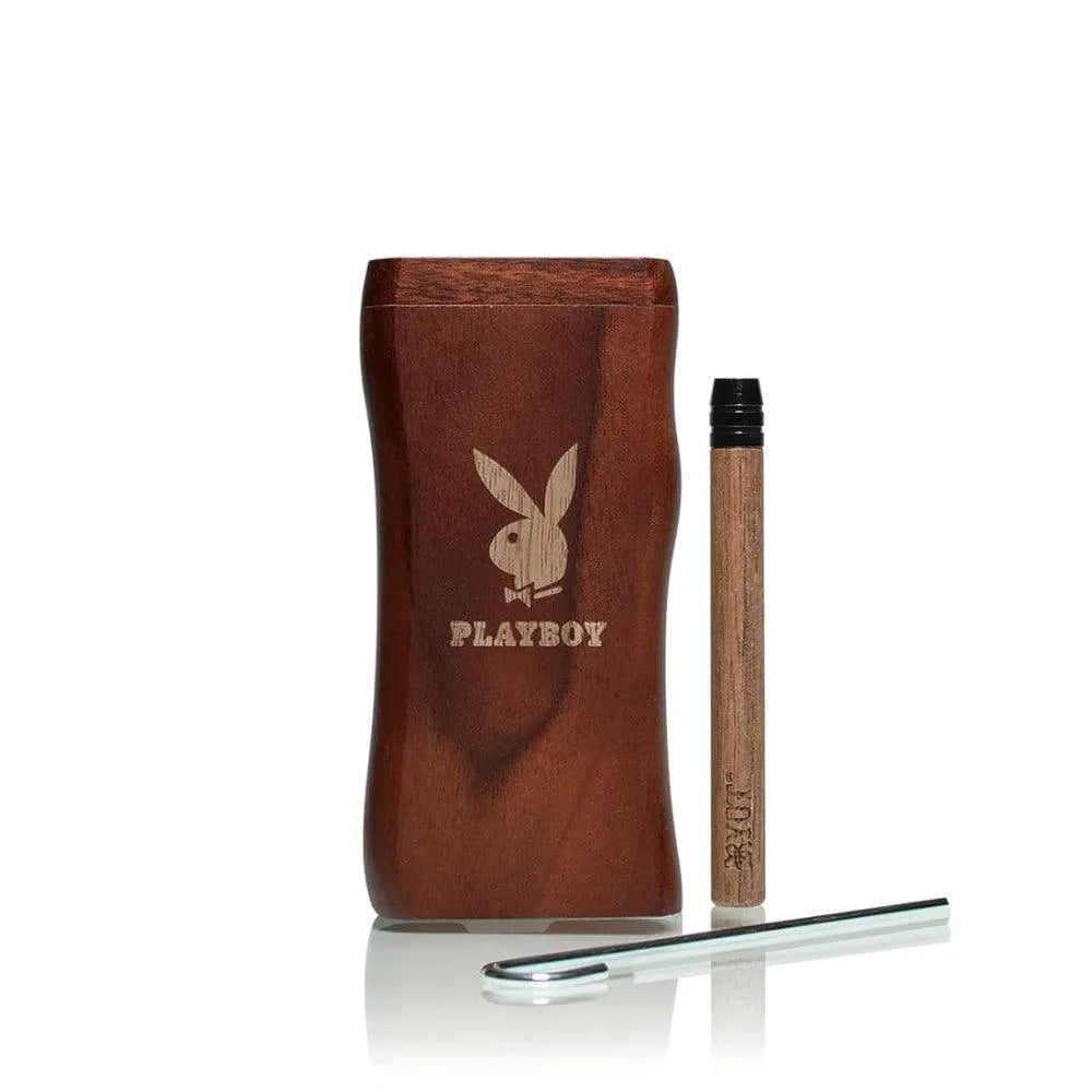Playboy by RYOT Wooden Magnetic Dugout with Matching One Hitter - Insomnia Smoke