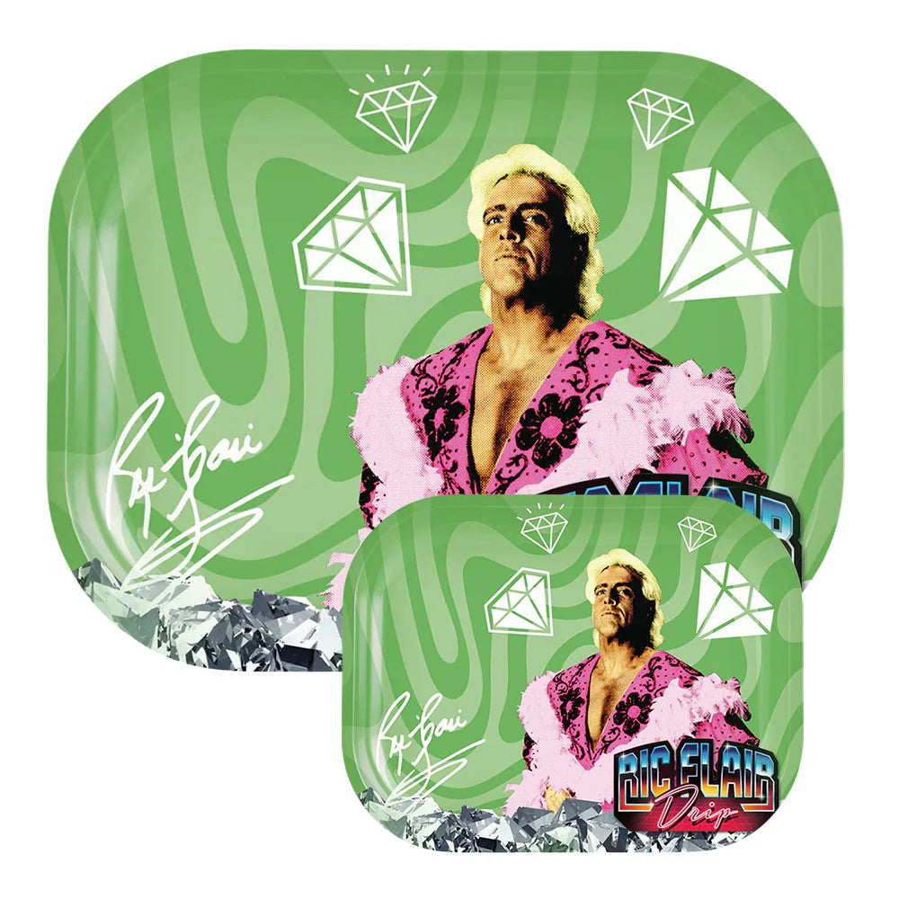 Ric Flair Drip Rolling Tray Pink Boa Diamond Sky - Insomnia Smoke