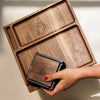 BRNT Designs Yaketa Walnut Rolling Tray - Insomnia Smoke