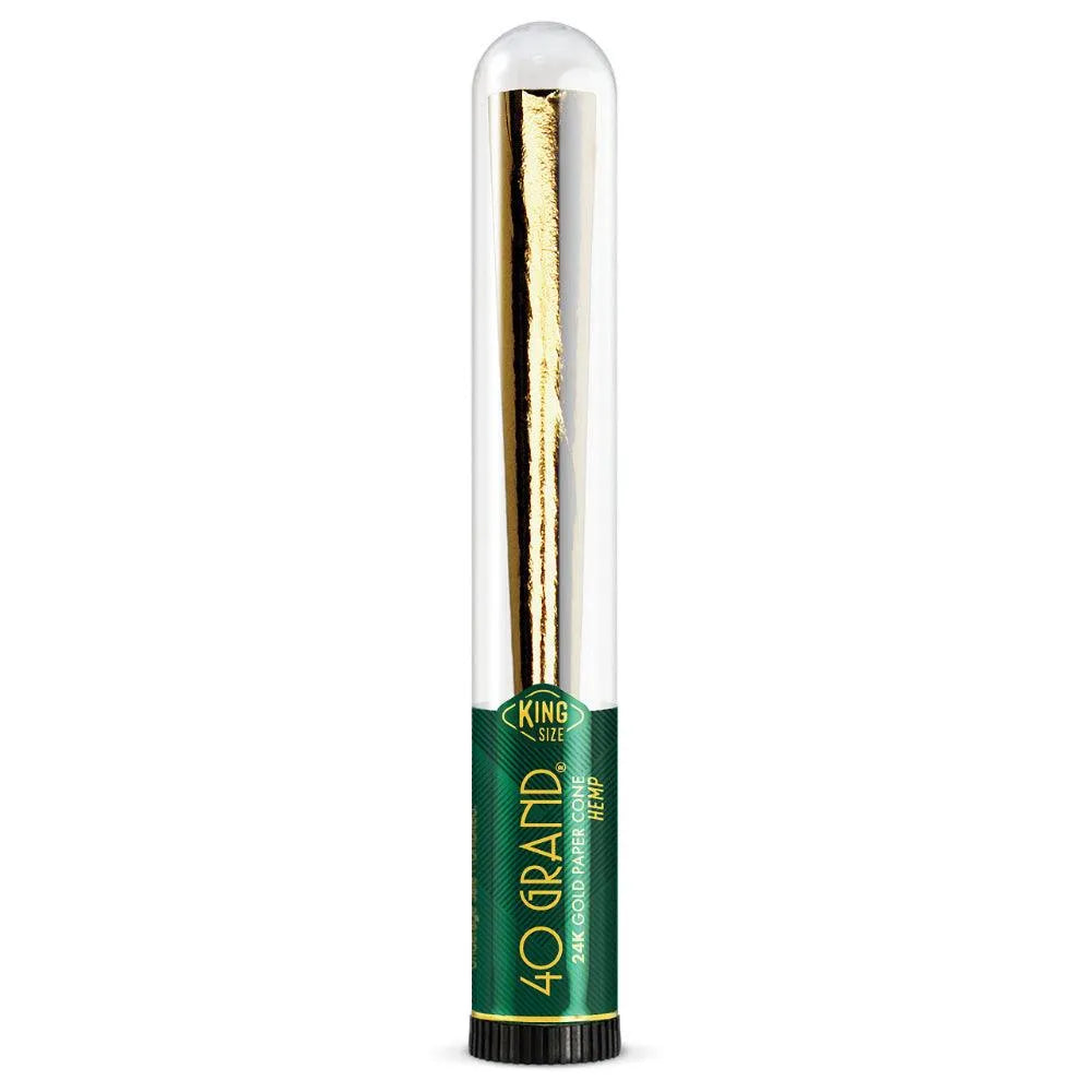 Beamer 40 Grand King Size 24 Karat Gold Pre-rolled Cone - Insomnia Smoke