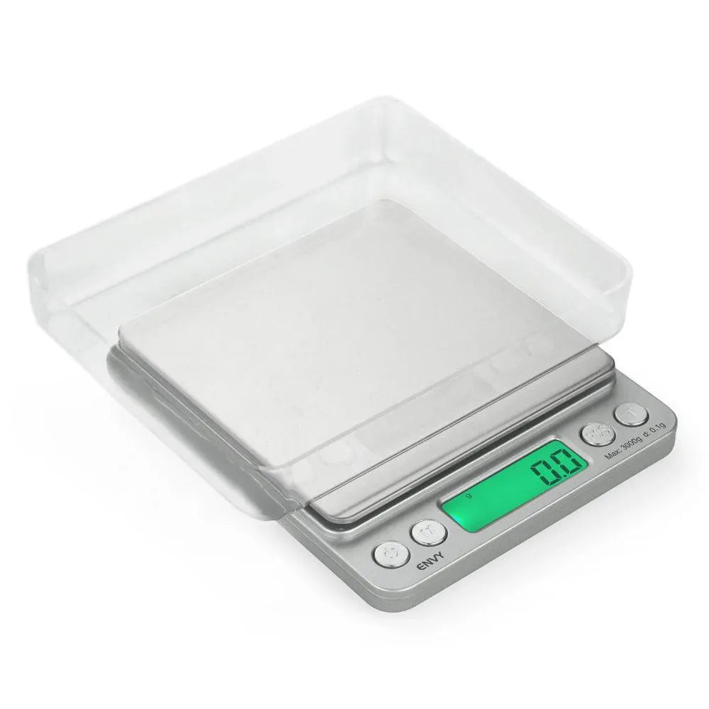 On Balance NV-3000 Envy Digital Mini Scale (3000g x 0.1g) - Insomnia Smoke