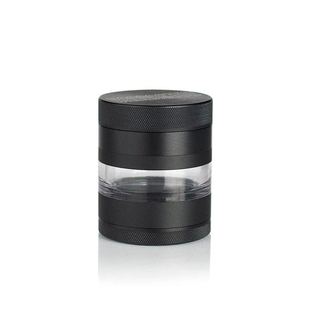 Kannastör 4-Piece Multi Chamber Jar Body Grinder 2.2" - Insomnia Smoke