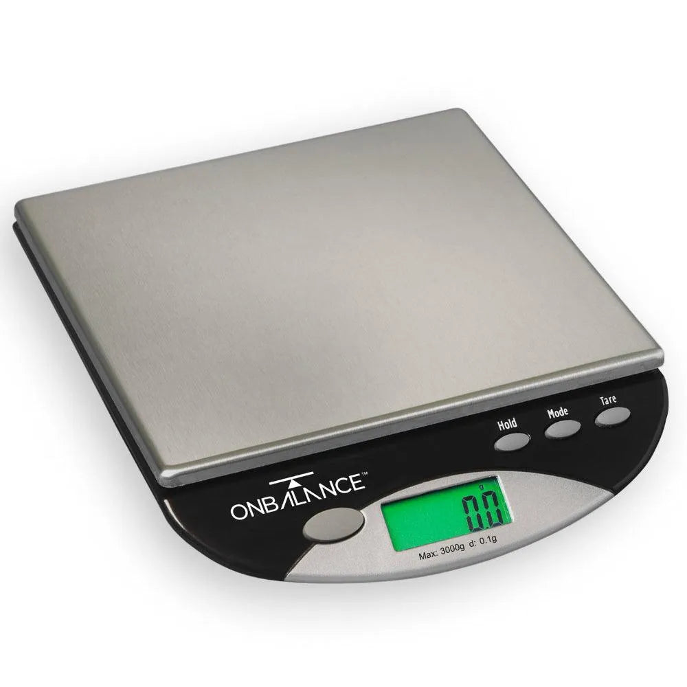 On Balance CBS-3000 Compact Bench Scale (3000g x 0.1g) - Insomnia Smoke