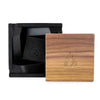 BRNT Designs Briq Concrete Ashtray with Walnut Wood Lid - Insomnia Smoke