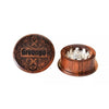 Greengo Wooden Metal Grinder 40mm 2 Parts - Insomnia Smoke