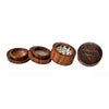 Greengo Wooden Metal Grinder 50mm 4 Parts - Insomnia Smoke
