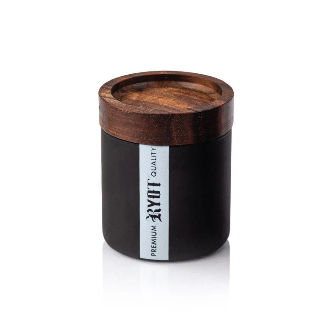 RYOT Black Glass Storage Jar 133ml - Insomnia Smoke