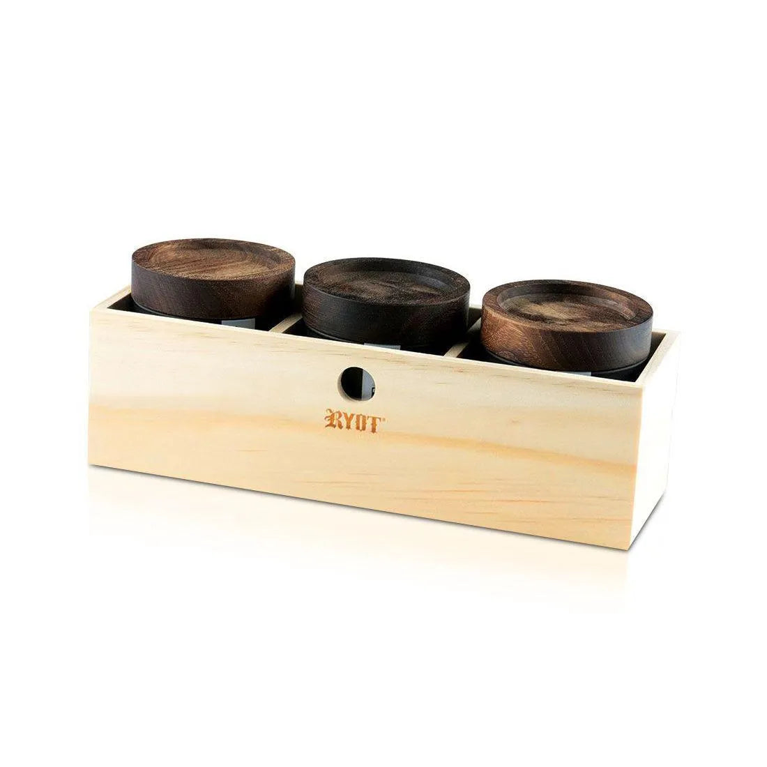 RYOT Walnut Lid Jar Boxes - Insomnia Smoke