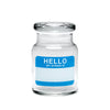 420 Science Pop Top Glass Jar Hello Write & Erase - Insomnia Smoke