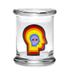 420 Science Pop Top Glass Jar Rainbow Mind - Insomnia Smoke