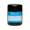 420 Science Uv Screw Top Glass Jar Hello Write & Erase - Insomnia Smoke