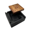 BRNT Designs Briq Concrete Ashtray with Walnut Wood Lid - Insomnia Smoke