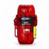 A red translucent Blazer CG-001 Cigar Torch Lighter light with a black label reading 'BLAZER CG-001 PAT.P.