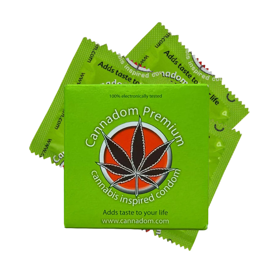Cannadom Premium Cannabis Condoms 3 Pack