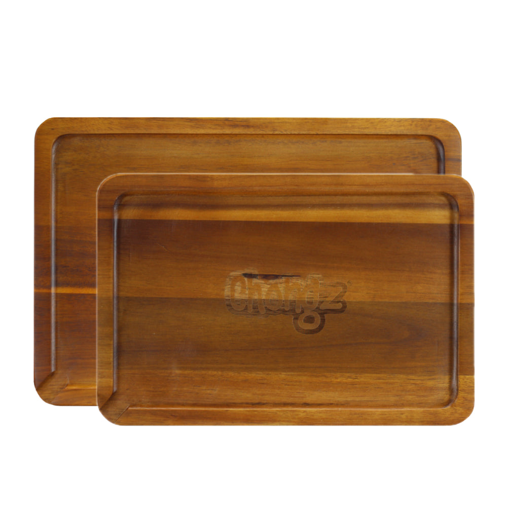 Chongz Acacia Wood Rolling Tray - Insomnia Smoke