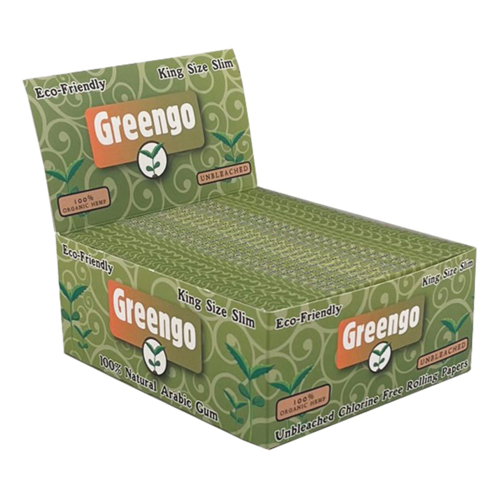 Greengo Unbleached King Size Slim Hemp Rolling Papers