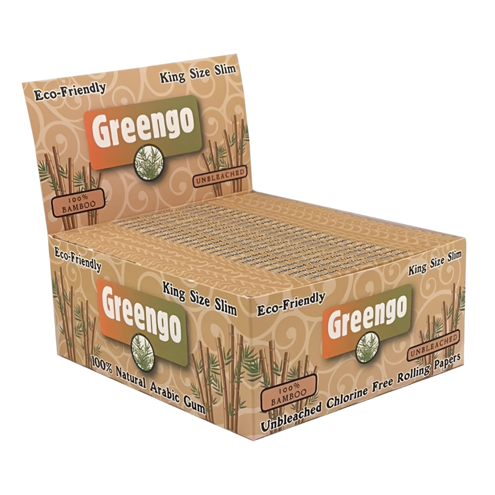 Greengo Unbleached King Size Slim Bamboo Rolling Papers