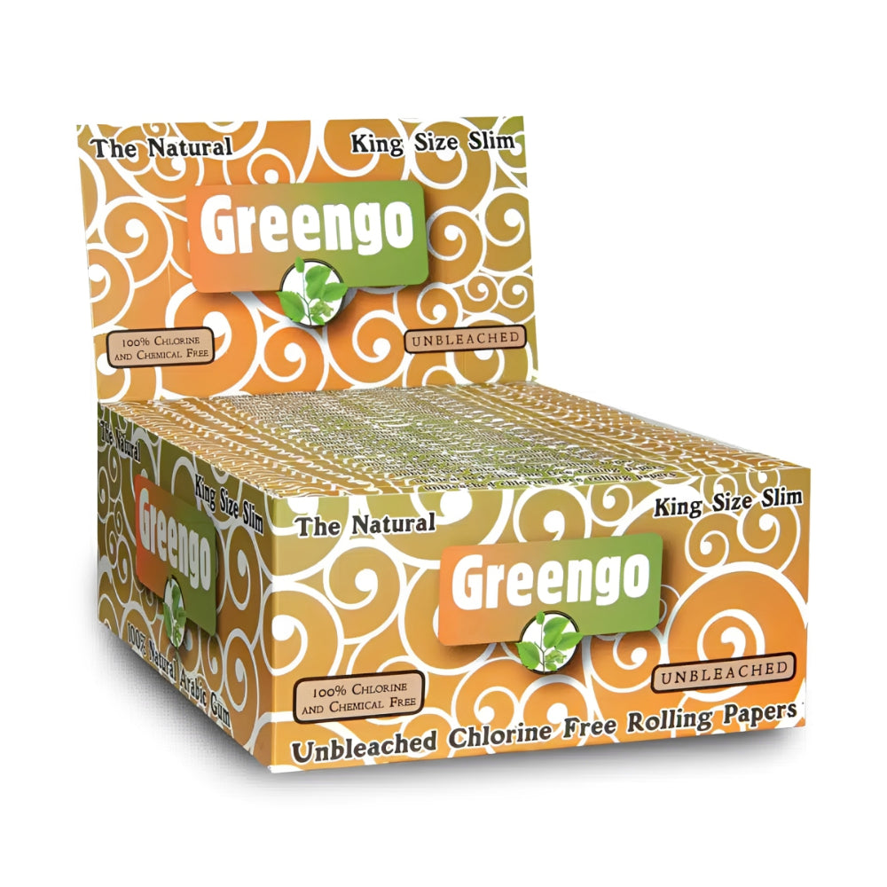Greengo Unbleached King Size Slim Rolling Papers