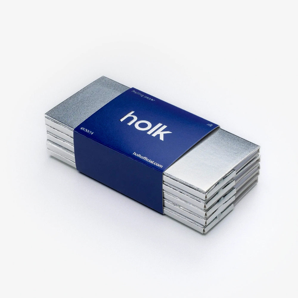 Holk Metallic Rolling Papers & Tips Set