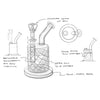 Jane West Twenties Collection Water Pipe