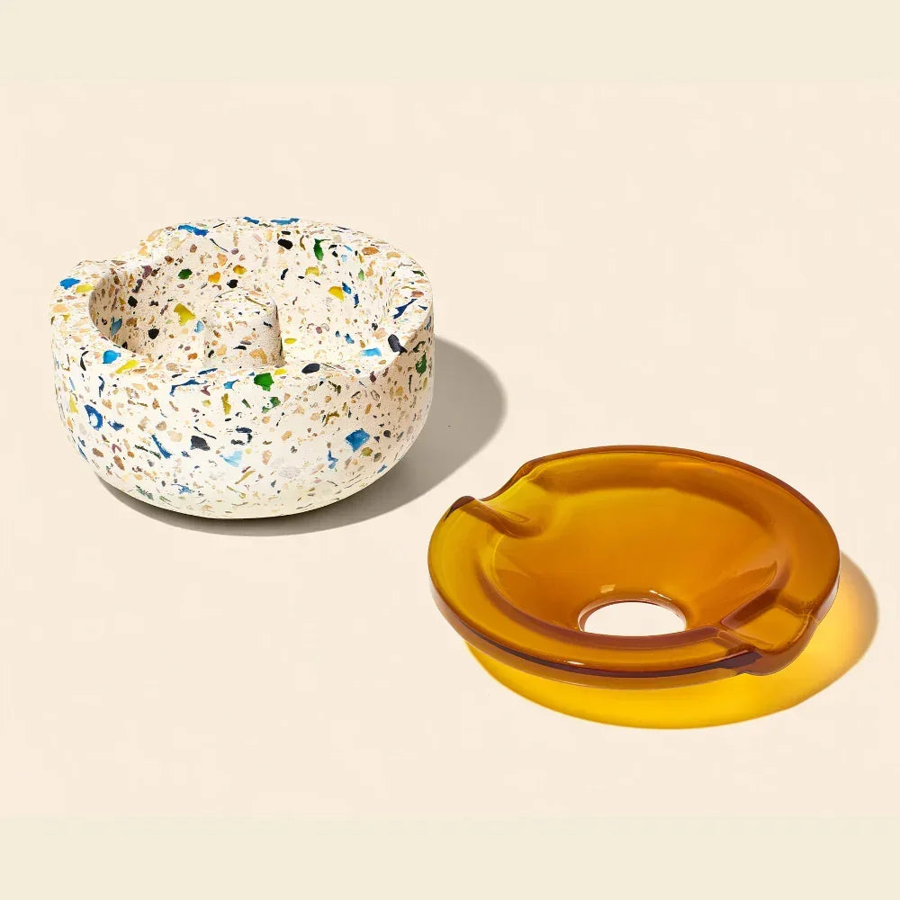 NWTN Home Symi Ashtray | Terrazzo Glass Ashtray – Insomnia Smoke