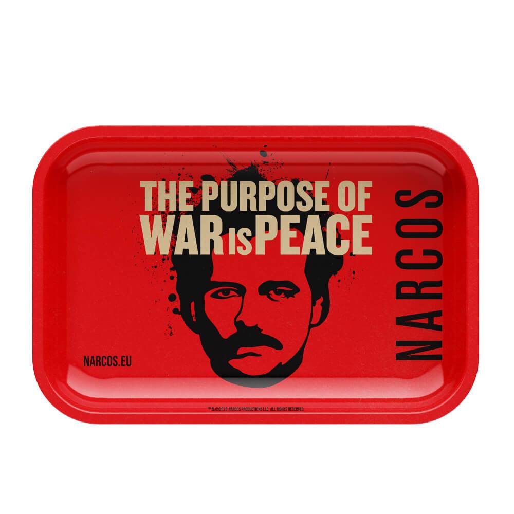 Narcos Metal Rolling Tray Red