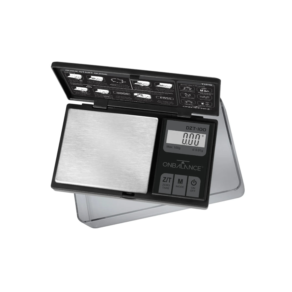 On Balance DZT-100-BK Stor Bricka Minivåg (100g x 0.01g)