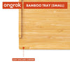 Ongrok Sustainable Small Bamboo Wood Tray - Insomnia Smoke