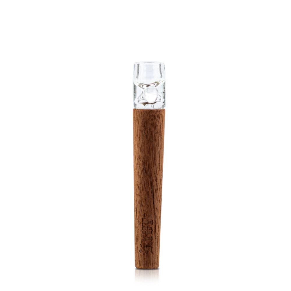 RYOT Wooden One Hitter with Glass Tip - Insomnia Smoke