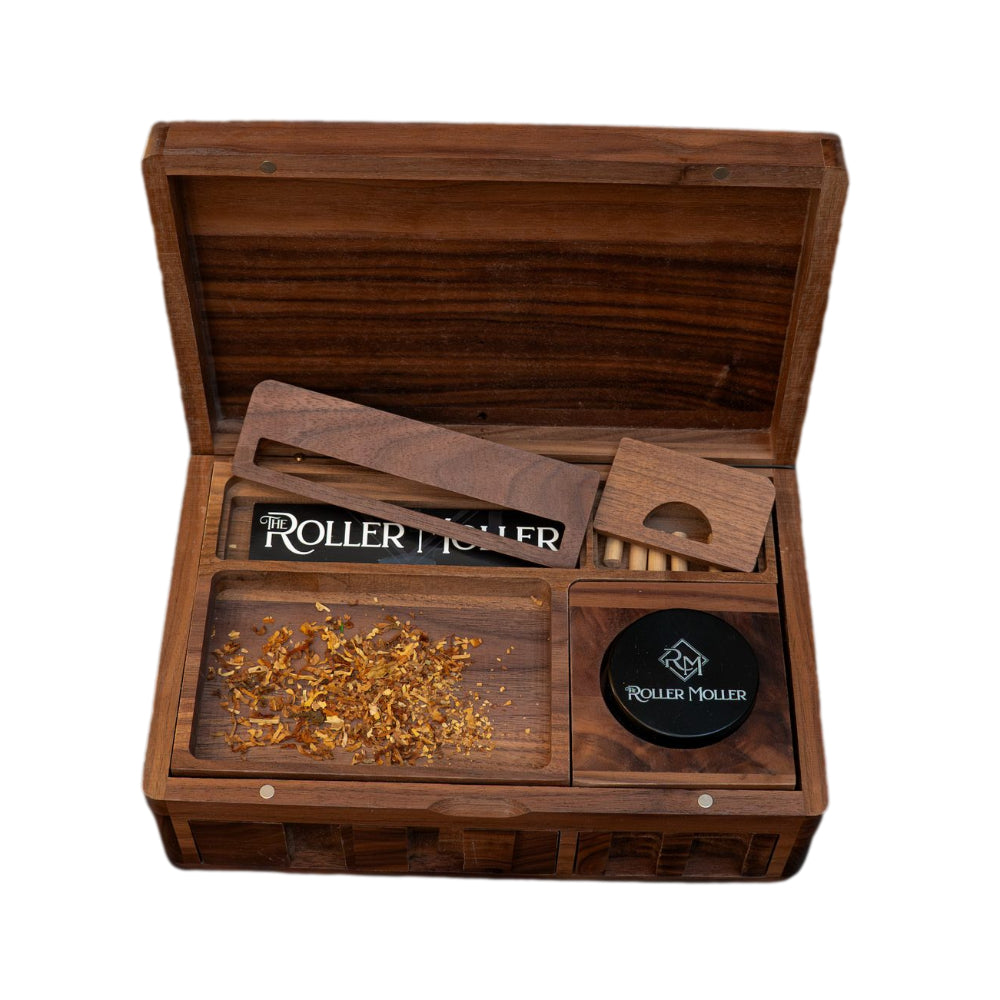 The Roller Moller Wood Stash Box Compact Edition