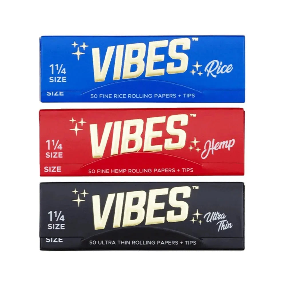 VIBES Regular Size Rolling Papers With Filter Tips - Insomnia Smoke