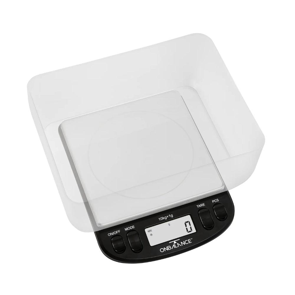 On Balance IS-10KG-BK Intrepid Series Compact Bench Scale (10kg x 1g) - Insomnia Smoke