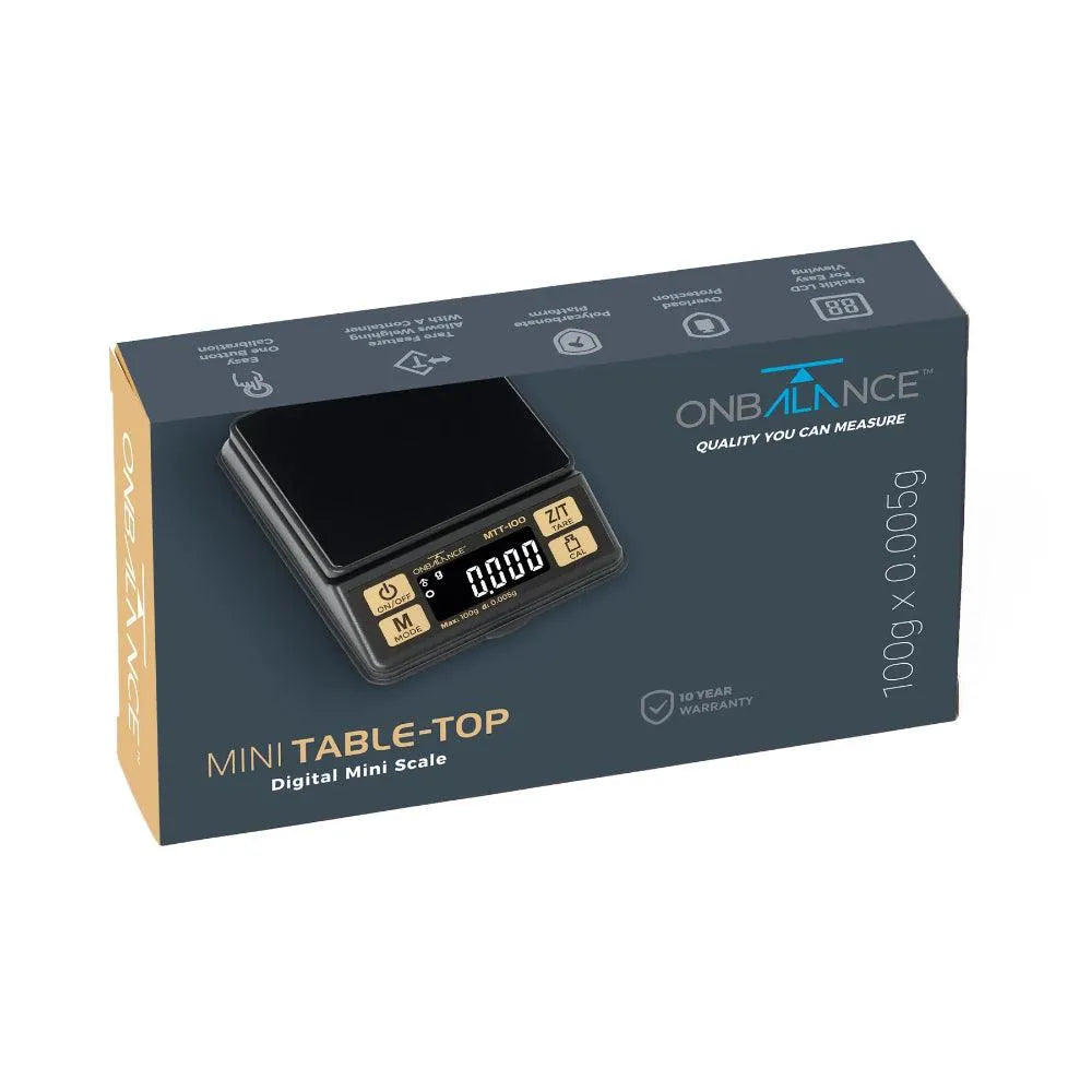 Bilancia Digitale Da Tavolo On Balance MTT-100 - Capacità 100g, Precisione 0.005g - 5