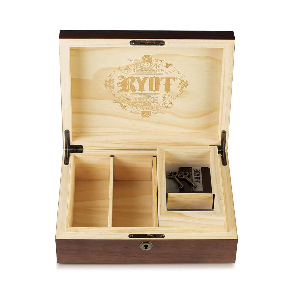 RYOT Humidor Walnut Combo Box (8×11) - Insomnia Smoke