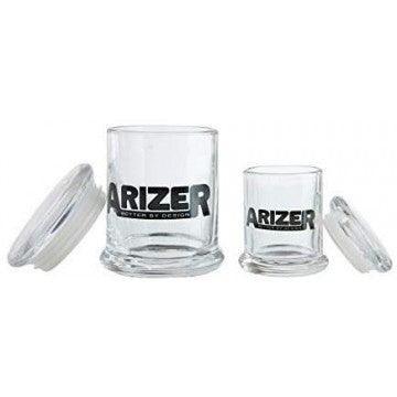 Arizer Glass Jar Airtight Storage Container - Insomnia Smoke