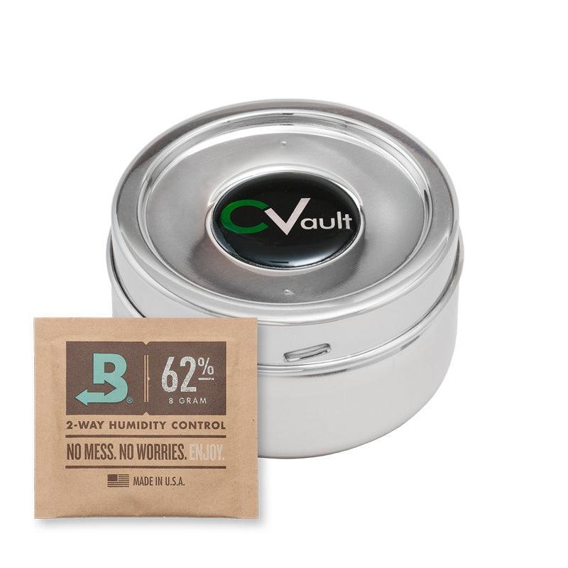 CVault Small Twist Humidity Controlled Storage Container - Insomnia Smoke