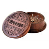 Greengo Wooden Grinder 40mm 2 Parts - Insomnia Smoke