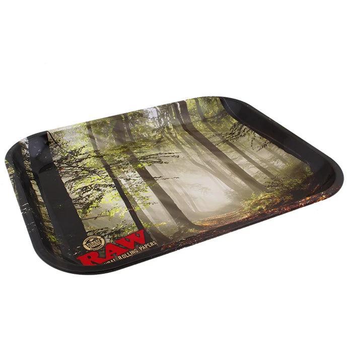 Raw Forest Metal Rolling Tray Large - Insomnia Smoke